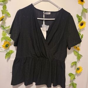 Nwt Grace Karin XL Eyelet Blouse